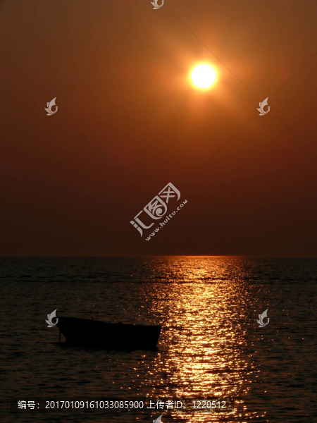 船上的日落