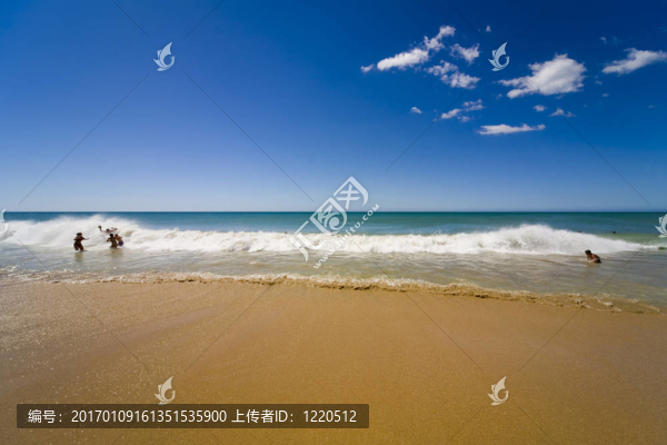 在瑪格麗塔島海灘；委內(nèi)瑞拉