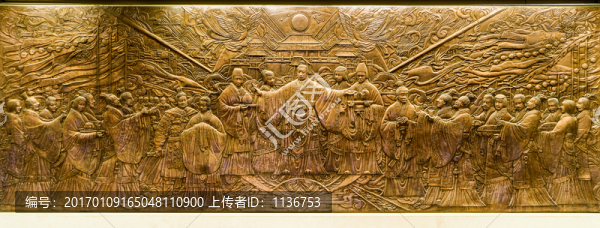 古人生活場(chǎng)景浮雕