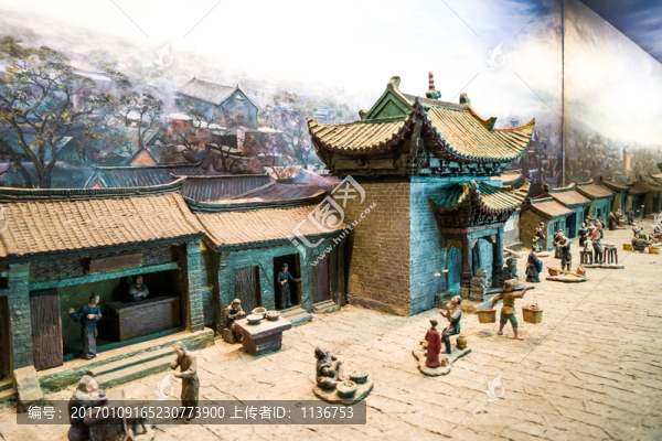 古代集市復原場景