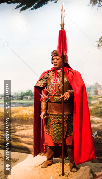 古代武將塑像