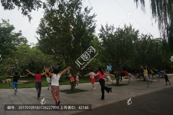 紫竹院公園里的廣場舞