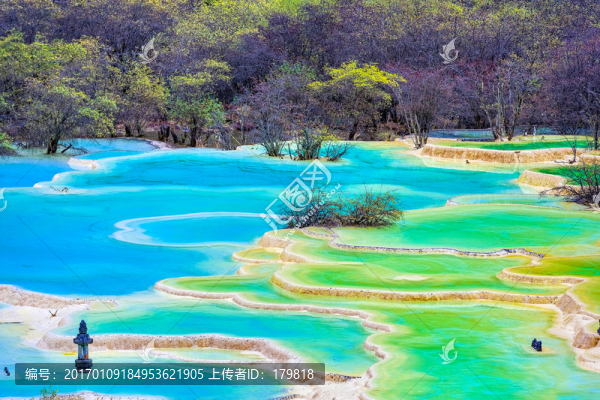 五彩池,黃龍風光
