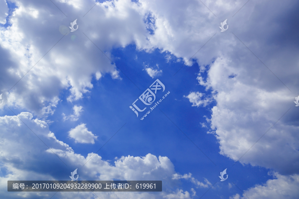 藍(lán)天白云天空素材