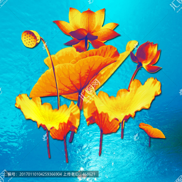 金色荷葉絲巾圖案-匯圖網(wǎng) www.fosd68.com 金色荷葉絲巾圖案