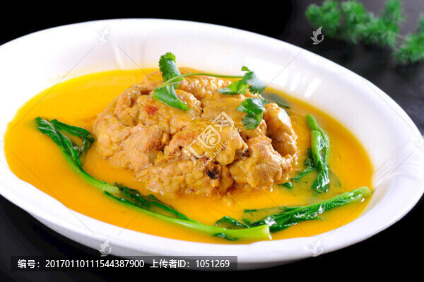 老金瓜汁蒸酥排