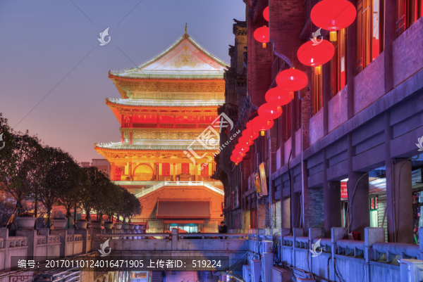 西安鼓樓夜景