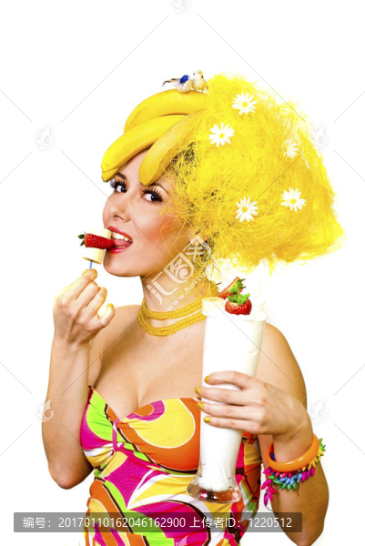 香蕉夫人吃零食