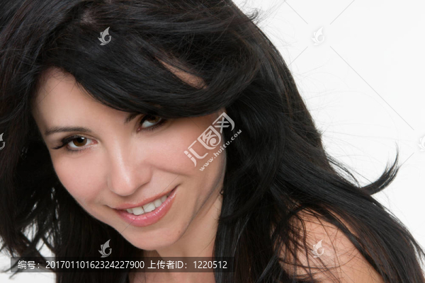女人飄逸的長發(fā)