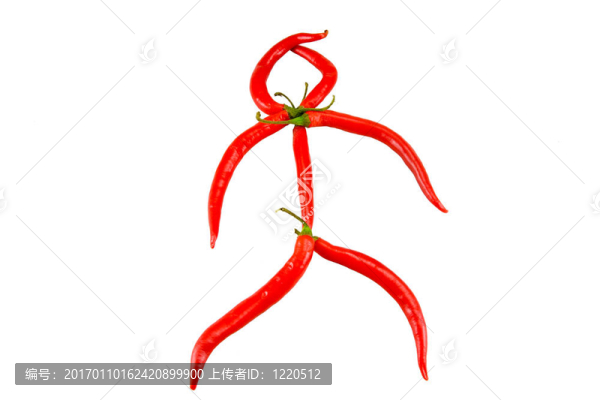 從紅辣椒中的人