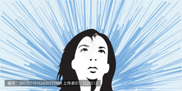 女人的剪影
