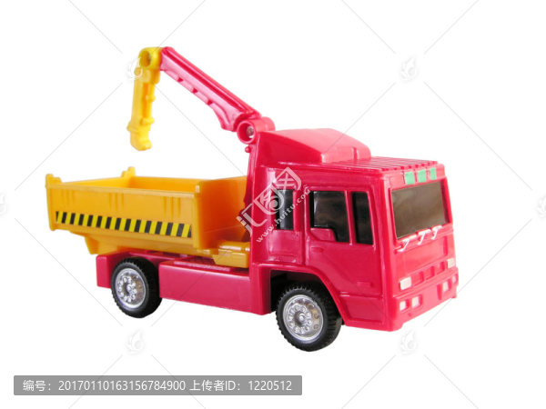 具有起重機玩具的卡車
