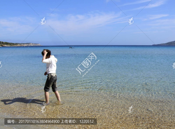 海灘散步