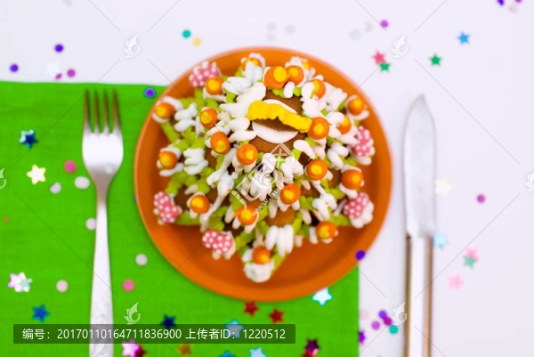 姜餅圣誕樹和房子