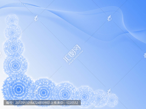 藍(lán)色花的背景