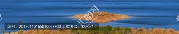 沙漠湖島