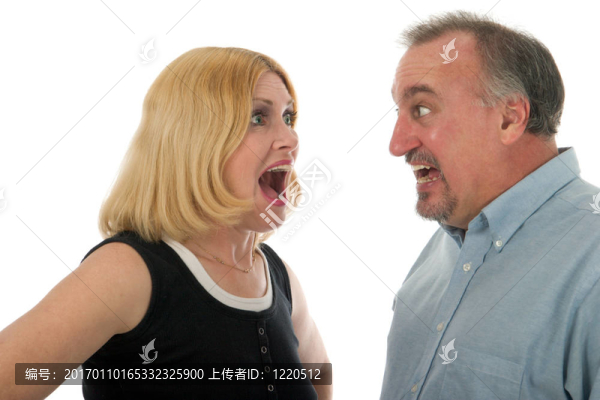 夫妻彼此尖叫