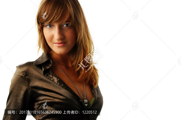 年輕漂亮的女人肖像