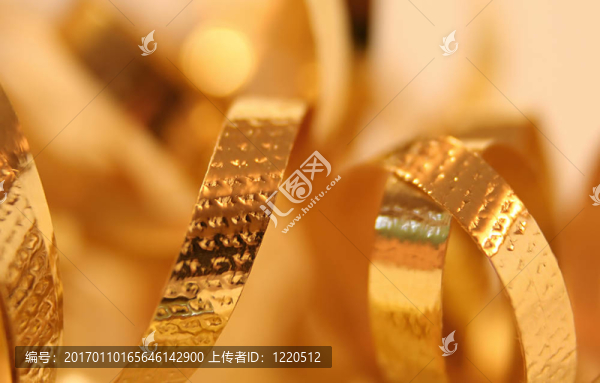 金色絲帶背景