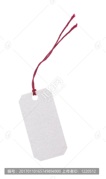 帶紅色線程的標簽（包括剪切路徑）