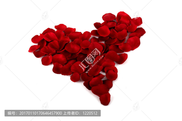 玫瑰花瓣的心