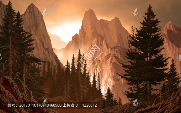 落基山脈的高山峽谷