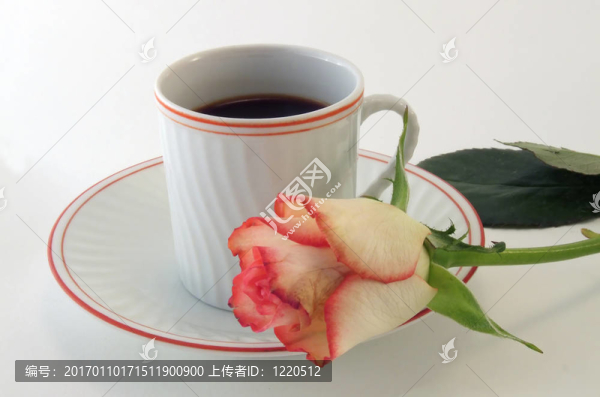 咖啡和玫瑰