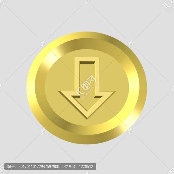 金箭頭圖標(biāo)