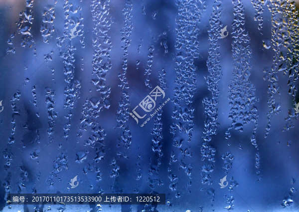 玻璃窗上的水滴