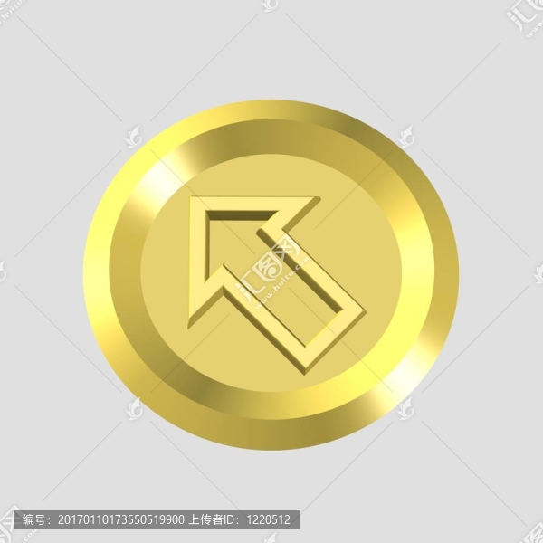 金箭頭圖標(biāo)