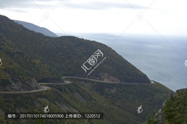 卡伯特步道（路）；風(fēng)景Vista從天涯路；布雷頓角高地國(guó)家公園；新斯科舍；加拿大