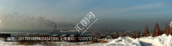 煙霧覆蓋的城市