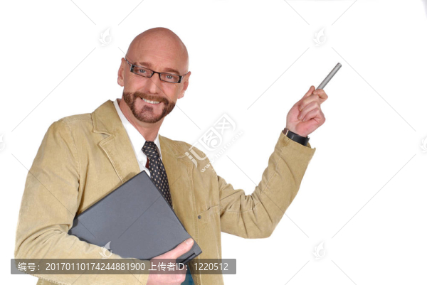 吸引的中年商人