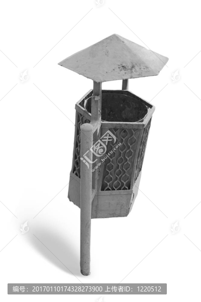 非常舊的垃圾桶