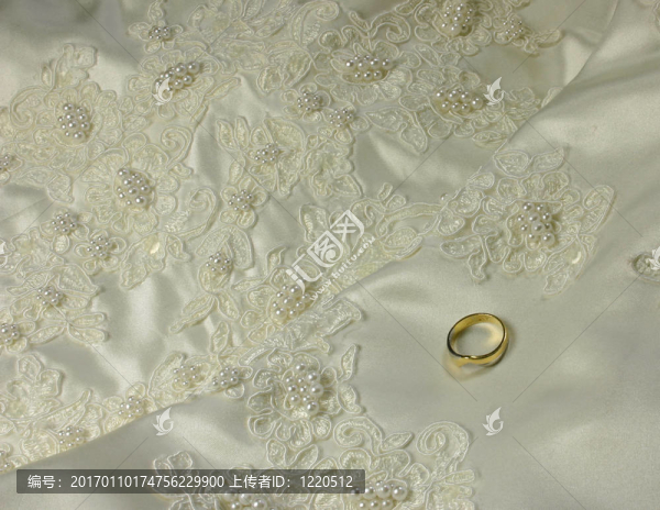 新娘禮服細(xì)節(jié)和結(jié)婚戒指
