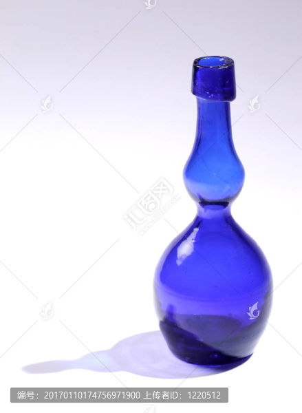 藍(lán)色的玻璃瓶