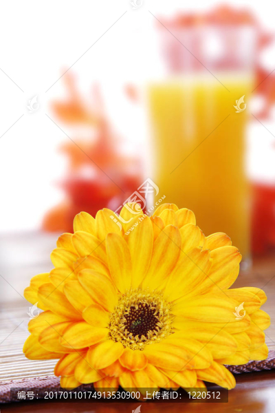 花和飲料