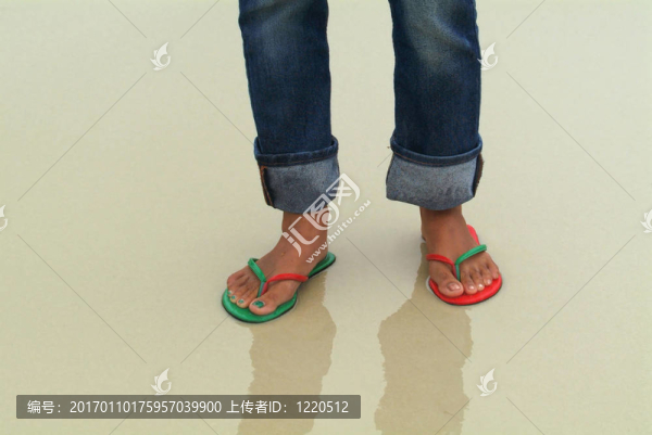 濕沙腳