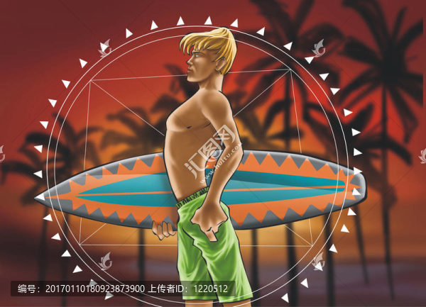 沖浪男孩曼荼羅