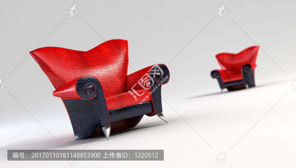 現(xiàn)代沙發(fā)3D效果圖