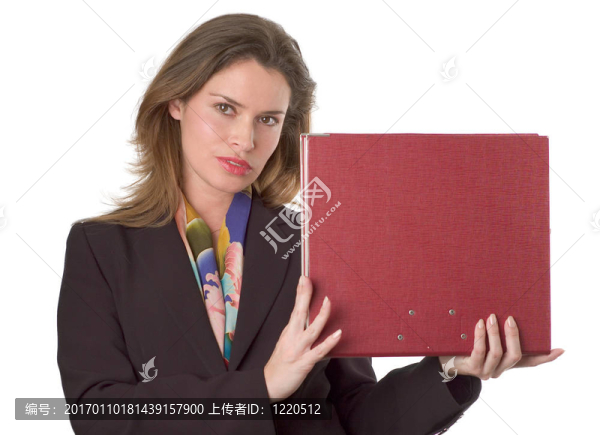 商務女人與文件