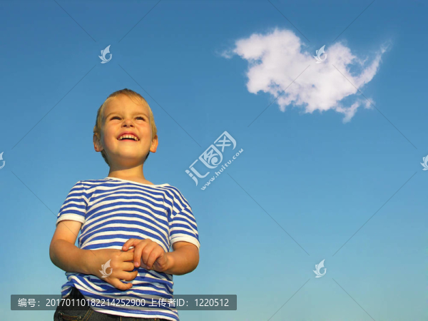 孩子與云