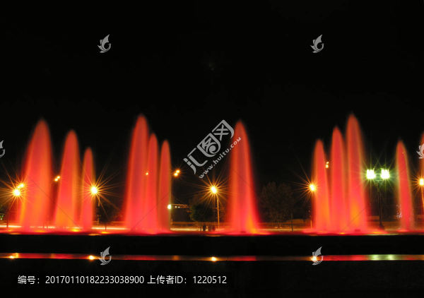 紅夜噴泉