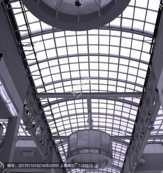 購物中心的天花板