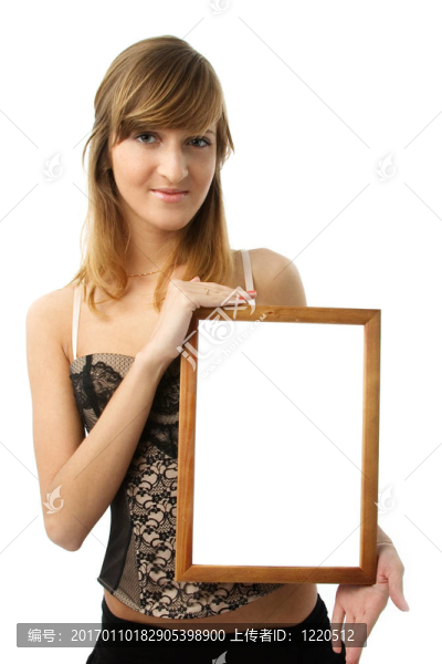 女孩與框架