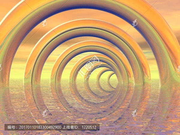 量。3D渲染。