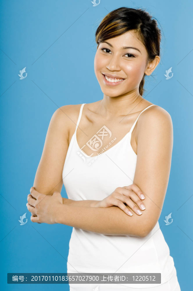 穿藍(lán)衣服的女人