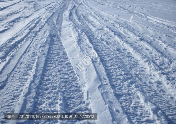 雪地車跡