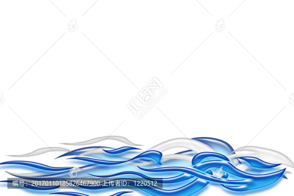 藍(lán)色的波浪