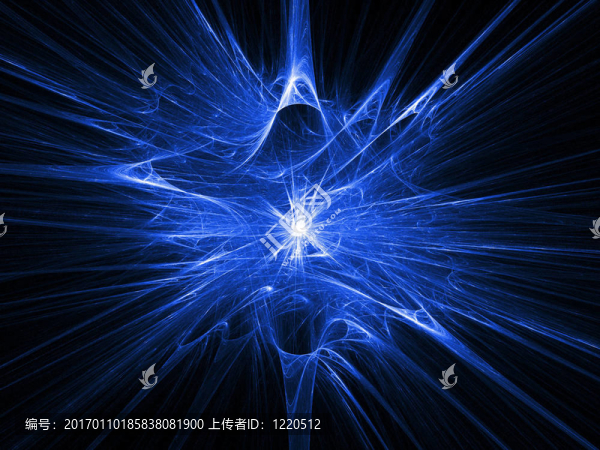 夜間爆炸三維分形